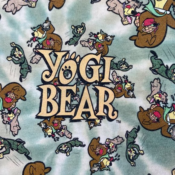 Vintage 90s Yogi Bear T Shirt Men's Small Medium Tie Dye Single Stitch - Picture 6 of 11